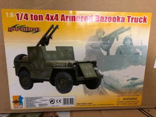Cyber - Hobby Wwii 1/6 1/4 Ton 4x4 Armored Bazooka Truck Last One