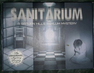 Deadbolt Mystery Society Sanitarium Murder Mystery Game Box
