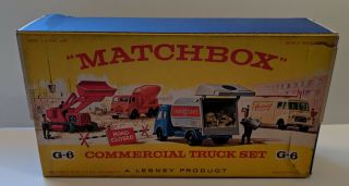 MATCHBOX Vintage G - 6 Commercial Truck Gift Set Circa 1960 2