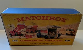MATCHBOX Vintage G - 6 Commercial Truck Gift Set Circa 1960 3