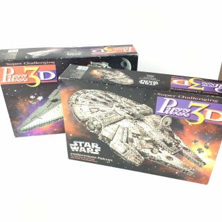 Puzz3d Star Wars Imperial Star Destroyer And Millennium Falcon Puzzles