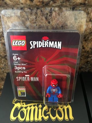 SDCC 2019 LEGO MINIFIG SET: Spider - Man,  Barb And Batman.  All ready to be Shipped 2