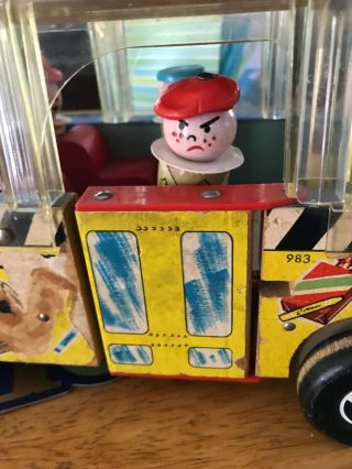 Vintage Fisher Price Little People 983 Safety School Bus 1st Version (?) 1959 8