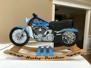 Harley Davidson Boys Wooden Rocking Horse