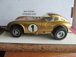 Vintage 1965 Custom 1/24 Scale Cox " Team Modified " Lexan Body Cheetah Slot Car