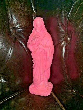 Rare Vintage Hot Pink Answer Me Jesus Magic 8 Ball Statue Novelty