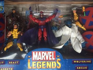 Marvel Legends X - Men Legends 5 Figure Box Action Figure Set Toy Biz Complete Nib