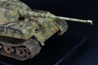 PRO - BUILT 1/35 King Tiger Porsche WW2 German tank finished model 10