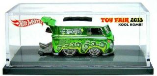 2013 Toy Fair Exclusive Hot Wheels 1:64 Volkswagen Vw Kool Kombi Bus Rare &