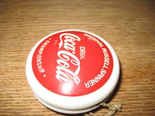 VINTAGE RUSSELL SPINNER COCA - COLA CHAMPIONSHIP YOYO - 1960´s. 3