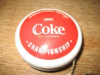 VINTAGE RUSSELL SPINNER COCA - COLA CHAMPIONSHIP YOYO - 1960´s. 5