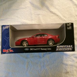 Maisto 2003 2004 Ford Mustang Svt Cobra Coupe Terminator Red 1:18
