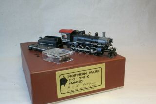 W&r Ho Scale Brass Northern Pacific Y - 2 2 - 8 - 0 Painted Project Engine Painted