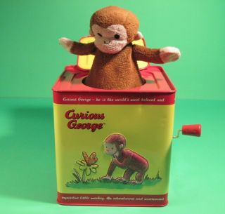 Curious George Jack In The Box Vintage Schylling Kids Toys