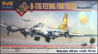 1/32 B - 17g Flying Fortress Heavy Bomber Kit By Hk Models