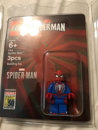SDCC 2019 LEGO Set Of 3 DC,  Stranger Things And Spider - Man MINIFIGURE SDCC 2019 3