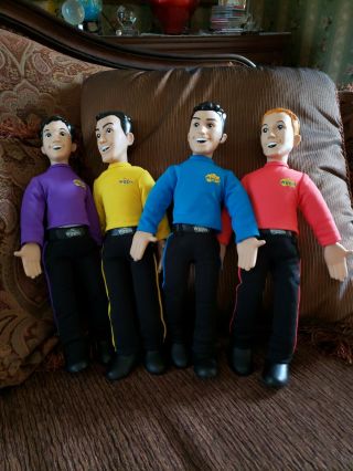 The Wiggles 15 " Speak & Sing Dolls Murray Greg Anthony & Jeff By 2003 Spinmaster