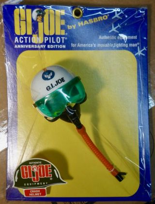 Gi Joe Crash Helmet On Card 40th Anniversary Hasbro Action Figure Jet Pilot