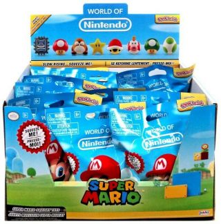 World Of Nintendo Squish - Dee - Lish Mario Series 2 Mystery Box [12 Packs]