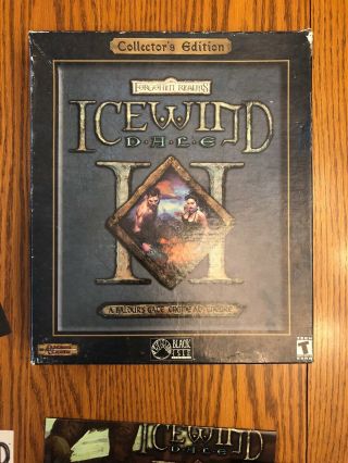 RARE Icewind Dale II 2 Collectors Edition Big Box PC Game 100 Complete & 10