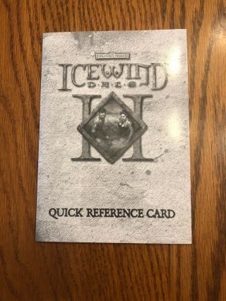 RARE Icewind Dale II 2 Collectors Edition Big Box PC Game 100 Complete & 8