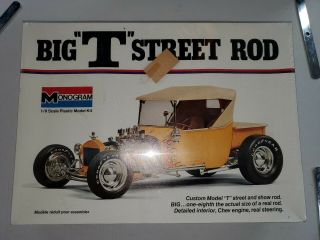 1/8 Scale Monogram Big T Street Rod Model Kit/model T Ford