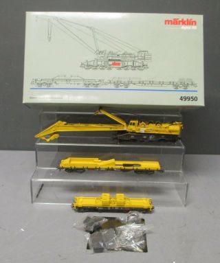 Marklin 49950 Goliath Crane W/2 Flatcars - - Digital Ex/box