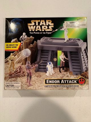 Star Wars Power Of The Force Endor Attack Playset Potf