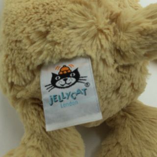 Jellycat Puppy Dog Beige Tan Cream Plush Soft Toy Stuffed Animal 12 