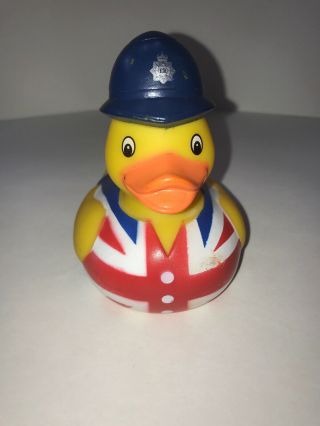 British Flag Police Rubber Duck Britain Flag Duck With Police Hat