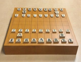 Shogi Board Wooden Koma Piece Set Japanese Vintage Traditional Game Japan