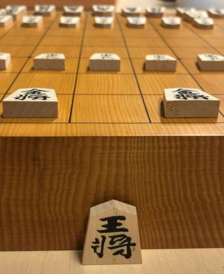 SHOGI board Wooden KOMA Piece Set Japanese Vintage Traditional Game Japan 2