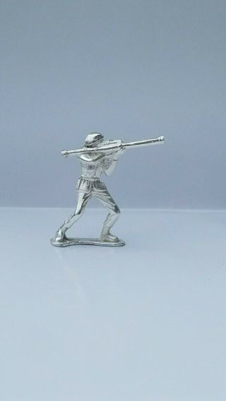 Classic Army Man Stovepipe Silver Toy Soldier 1 Oz.  999 Fine Silver