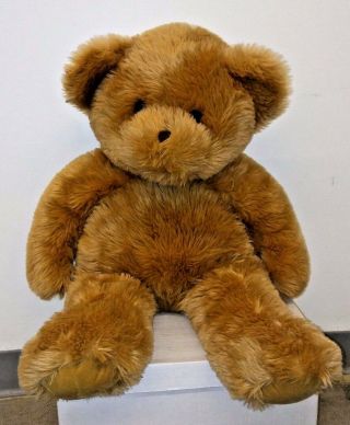 Fao Schwarz Jumbo Golden Brown Teddy Bear Giant Cuddly 30 " Plush Fifth Avenue