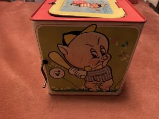 Rare,  Vintage,  Warner Bros.  /Mattel 1960 ' s,  Porky Pig In the Music Box, 3