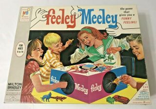 Feeley Meeley Game Vintage 1967 Milton Bradley Very Fine Shape 100 Complete
