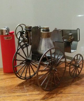 worlds smallest production steerable live steam coach engine boiler Car toy 3
