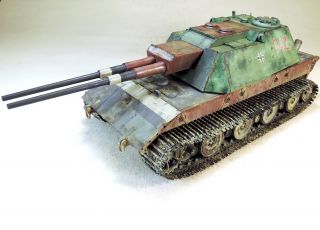 Pro - Built 1/35 E - 100 Flakpanzer 88 German Heavy Tank Finished Model (in - Stock)