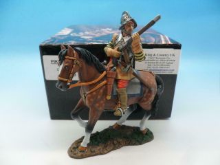 King & Country Pike & Musket Mounted Cavalier Ready Pnm055 1/30