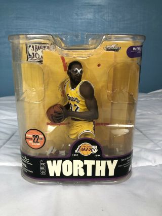 Mcfarlane James Worthy Nba Legends Series 3 Figure La Lakers 2007 Rare Nib