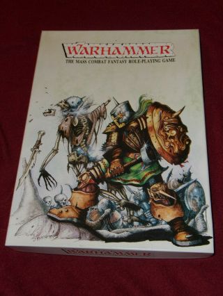 Warhammer First Edition Box 1983 Complete Fine Rpg Mass Combat Fantasy