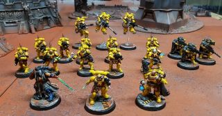 Pro Painted Warhammer 40k Space Marines Imperial Fists Shadowspear Force