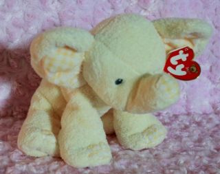 Ty Baby Pluffies 2006 Yellow Elephant P 