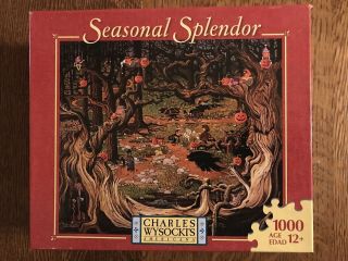 Rare Seasonal Splendor Charles Wysocki “fork In The Road” Puzzle