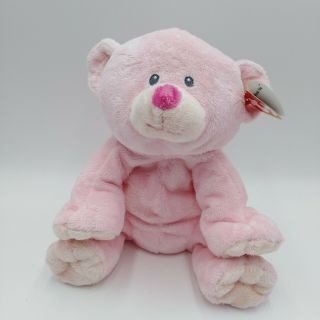 Ty Baby Woods Pink Bear Pluffies Tags Lovey Plush