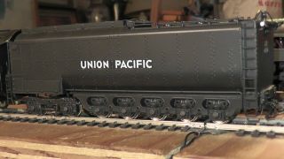 HO Brass Union Pacific 4 - 12 - 2 LMB Tenshodo Big Boy Tender Runs Well UP Japanese 2