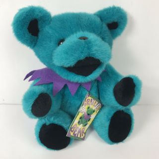Turquoise 12 " Grateful Dead Bear Jointed Plush 1990 Liquid Blue Production Nwt