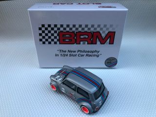 BRM Mini Cooper Martini No.  89 Grey 1/24 Scale Slot Car 2