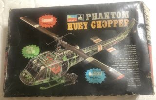Monogram Phantom Huey Chopper,  1/24 Scale,  Pa226.  1969 Complete Unassembled