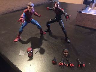 Marvel Legends Miles Morales And Peter Parker Spiderman Homecoming